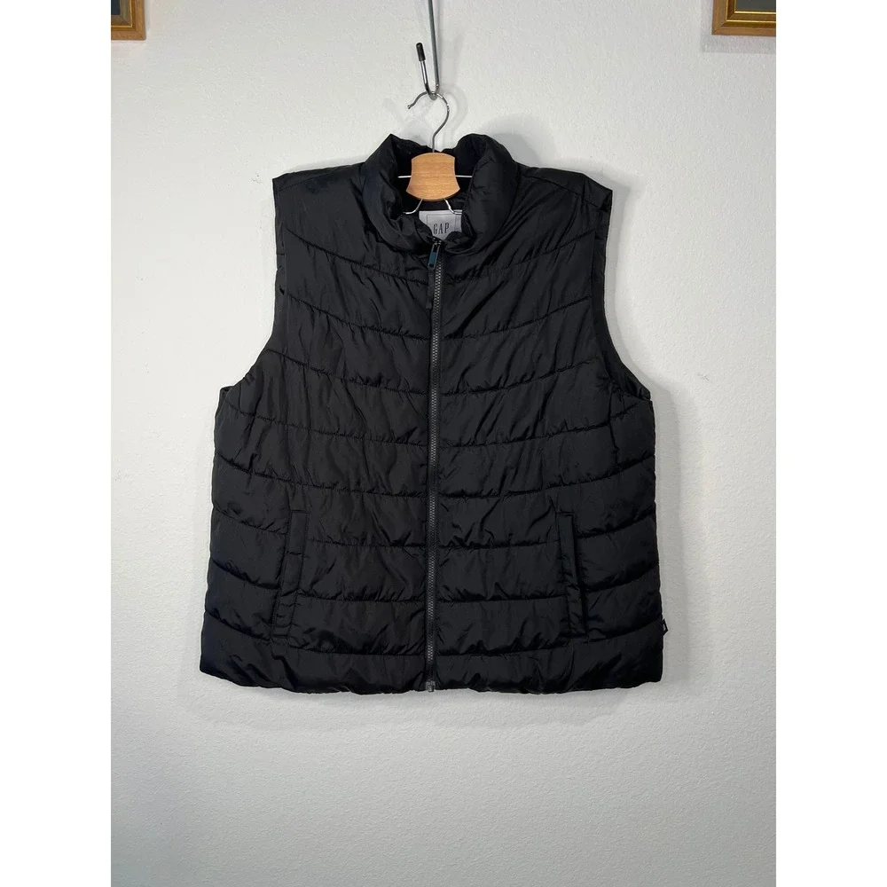 Gap Mens Puffer Vest ColdControl Water Resistant Black XL